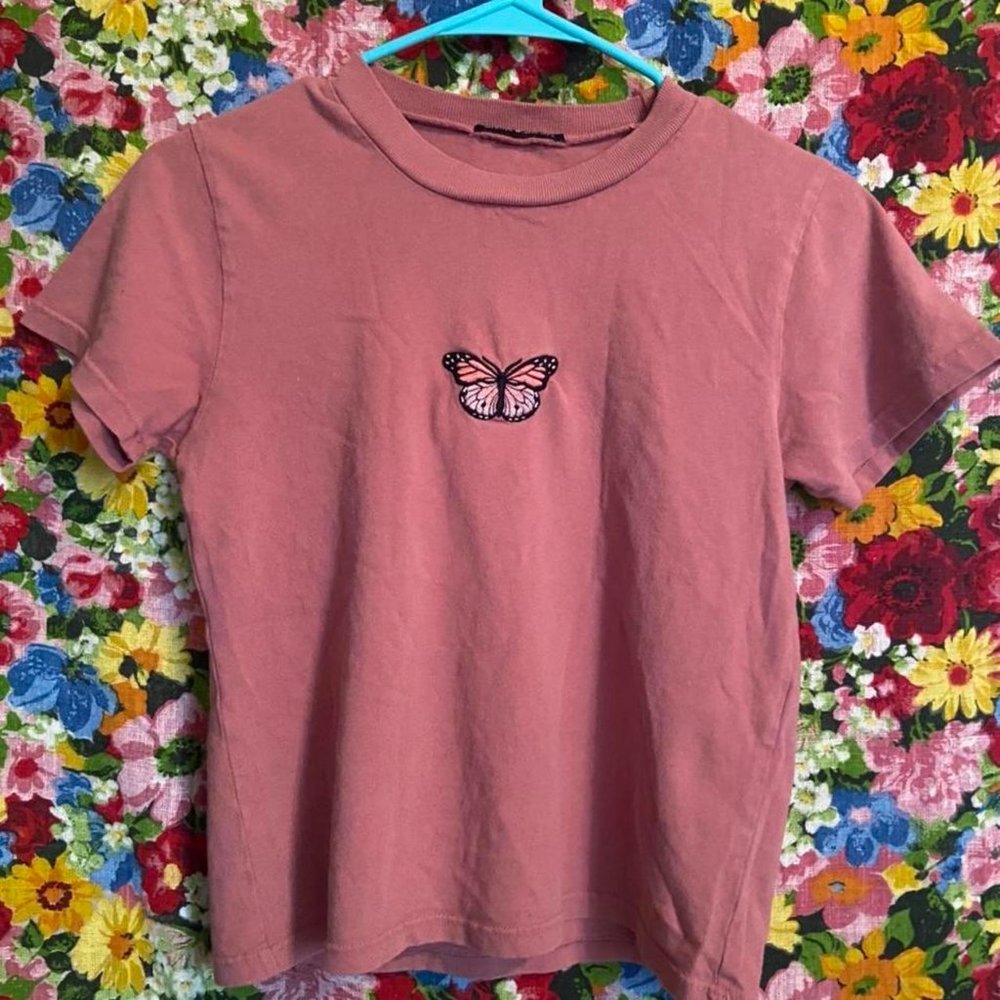 90s BRANDY MELVILLE  butterfly top🦋